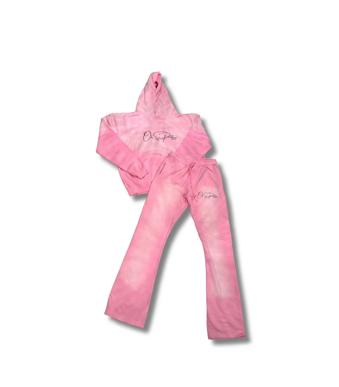 Pink OMBRE boot cut jogger/hoodie set
