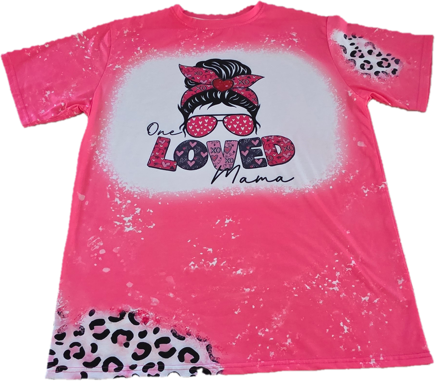 V Day One Loved Mama-Pink