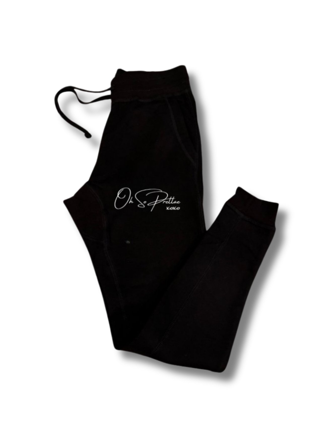 Joggers: Black w/custom FONT (letter) colors