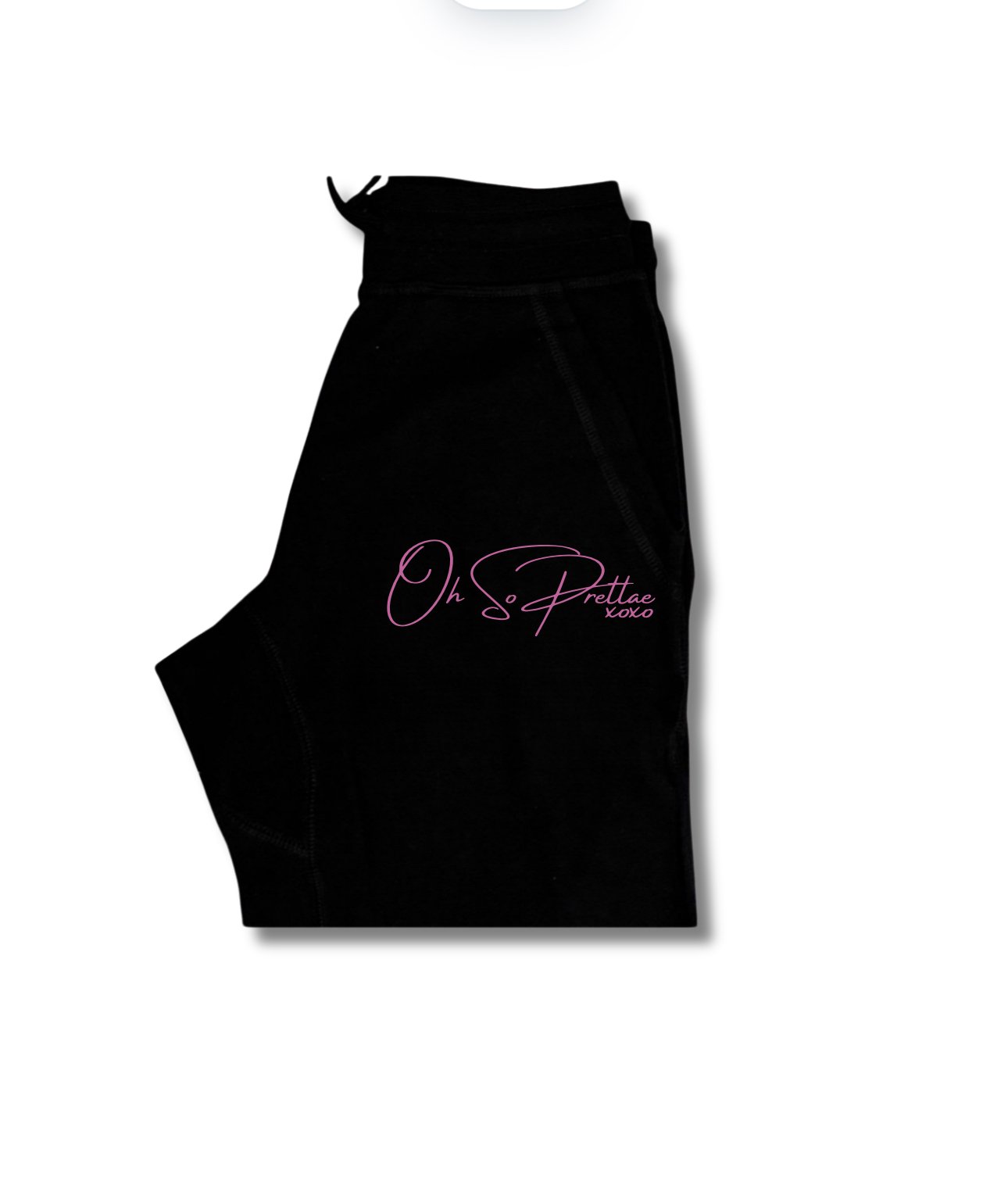 Shorts: Black w/DARK Pink Lettering