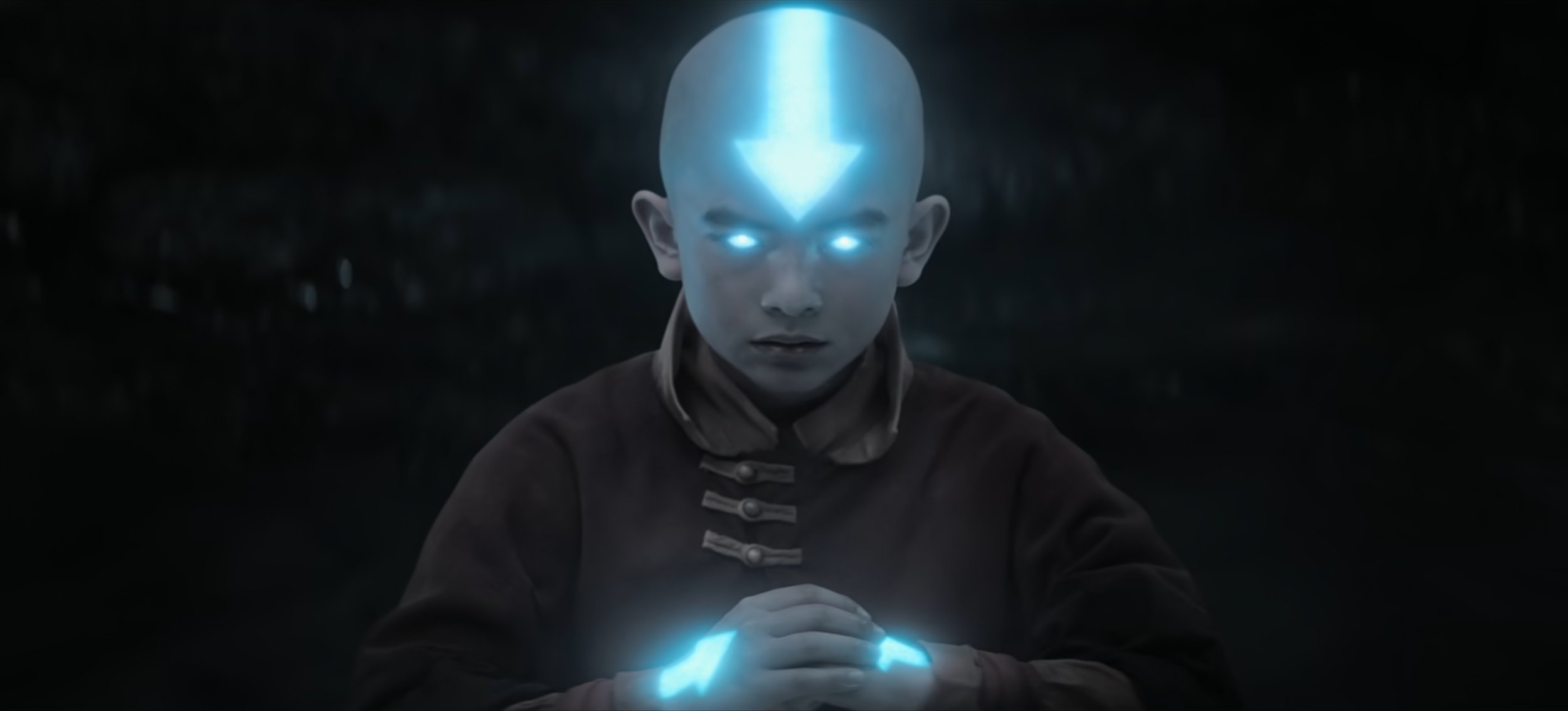 AANG AVATAR STATE - PRODUCTION STILL