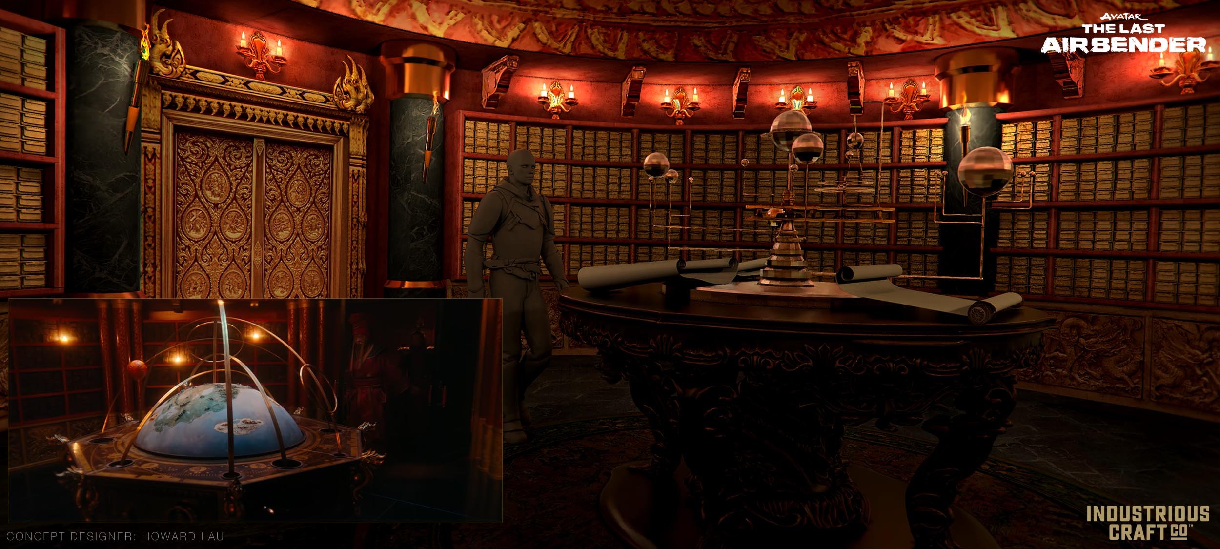 INT. ROKU TEMPLE - SECRET LIBRARY
