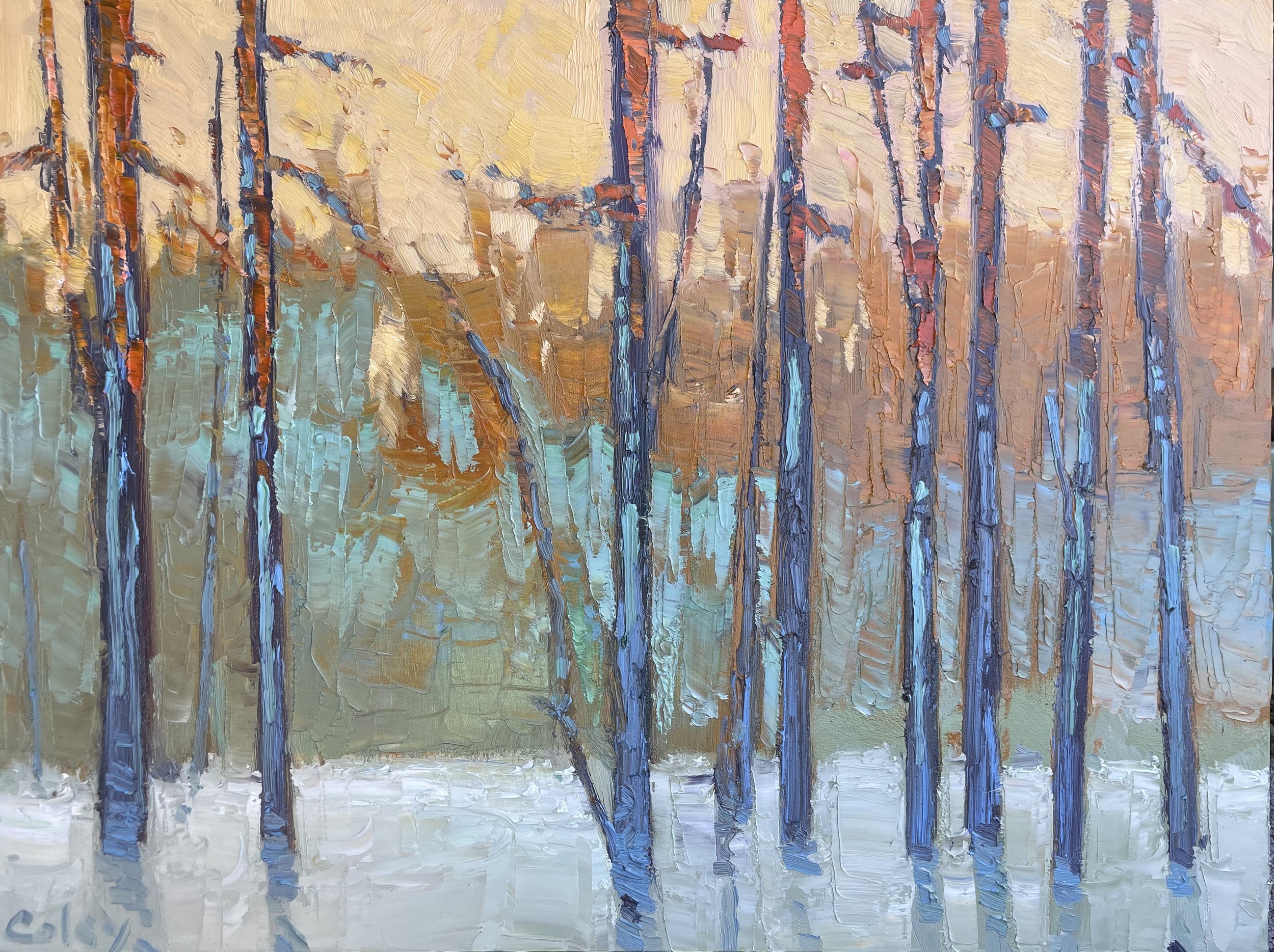 January Twilight, 36x48"