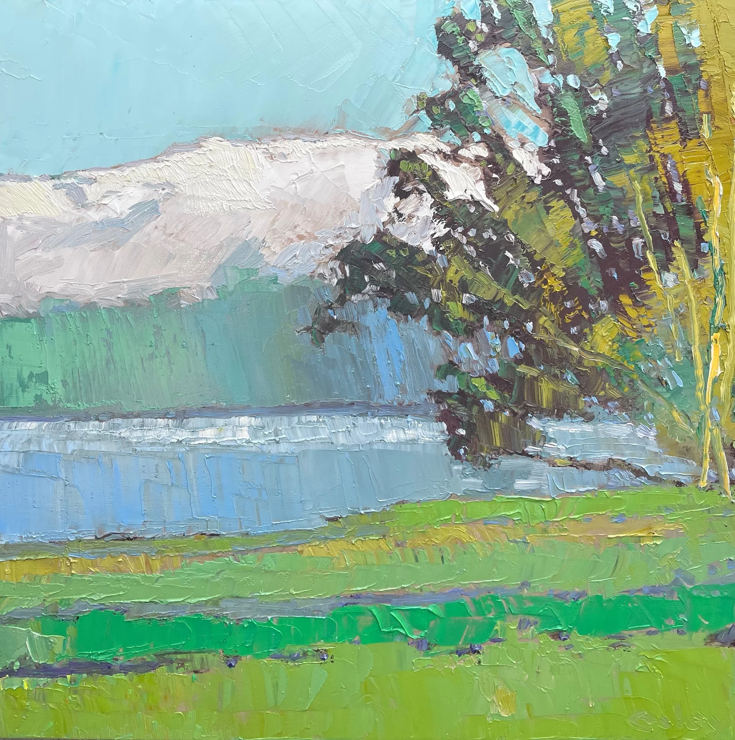 Giant Wall of Fog Across the Bay, 36x36"