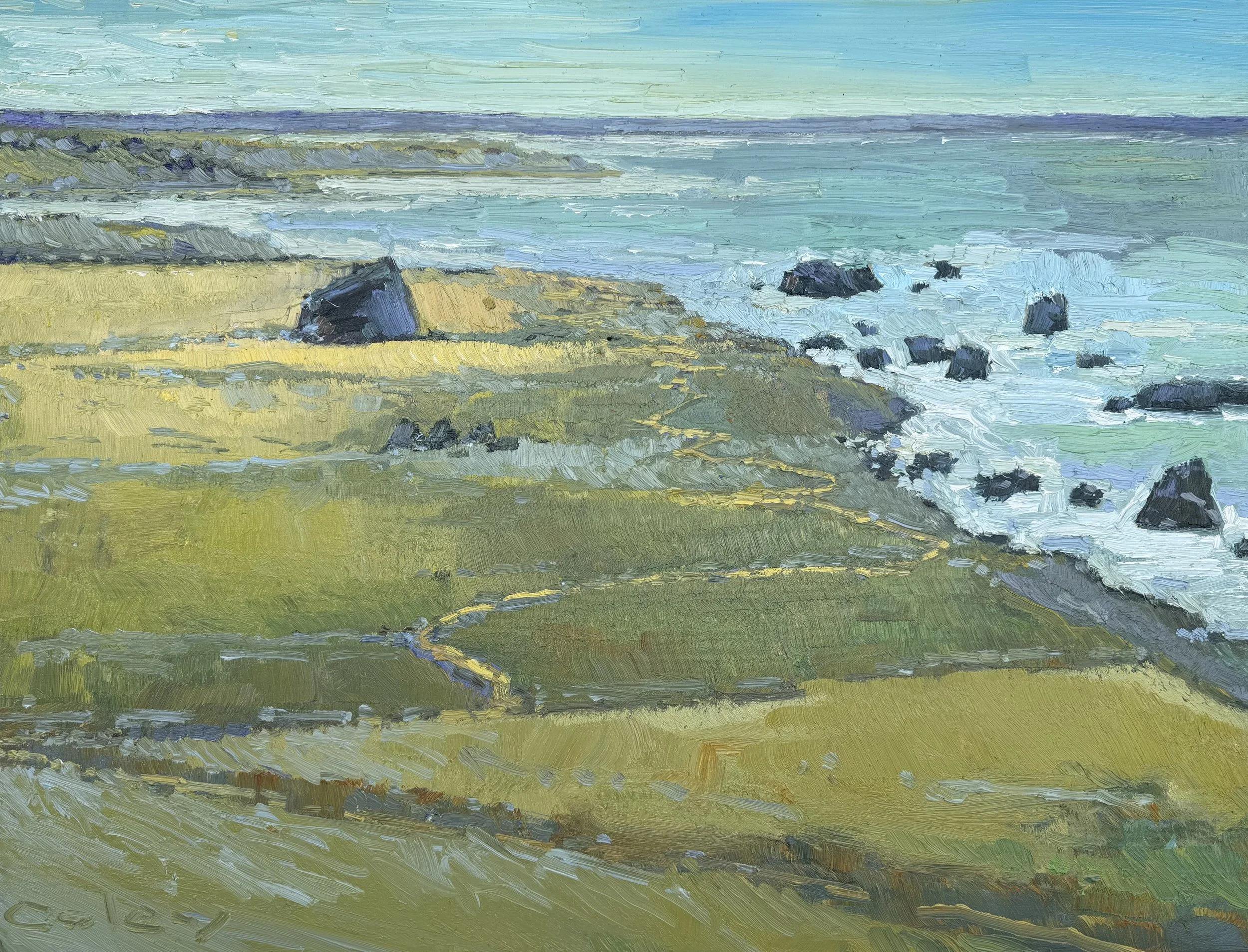 Between Jenner and Goat Rock, 36x48"