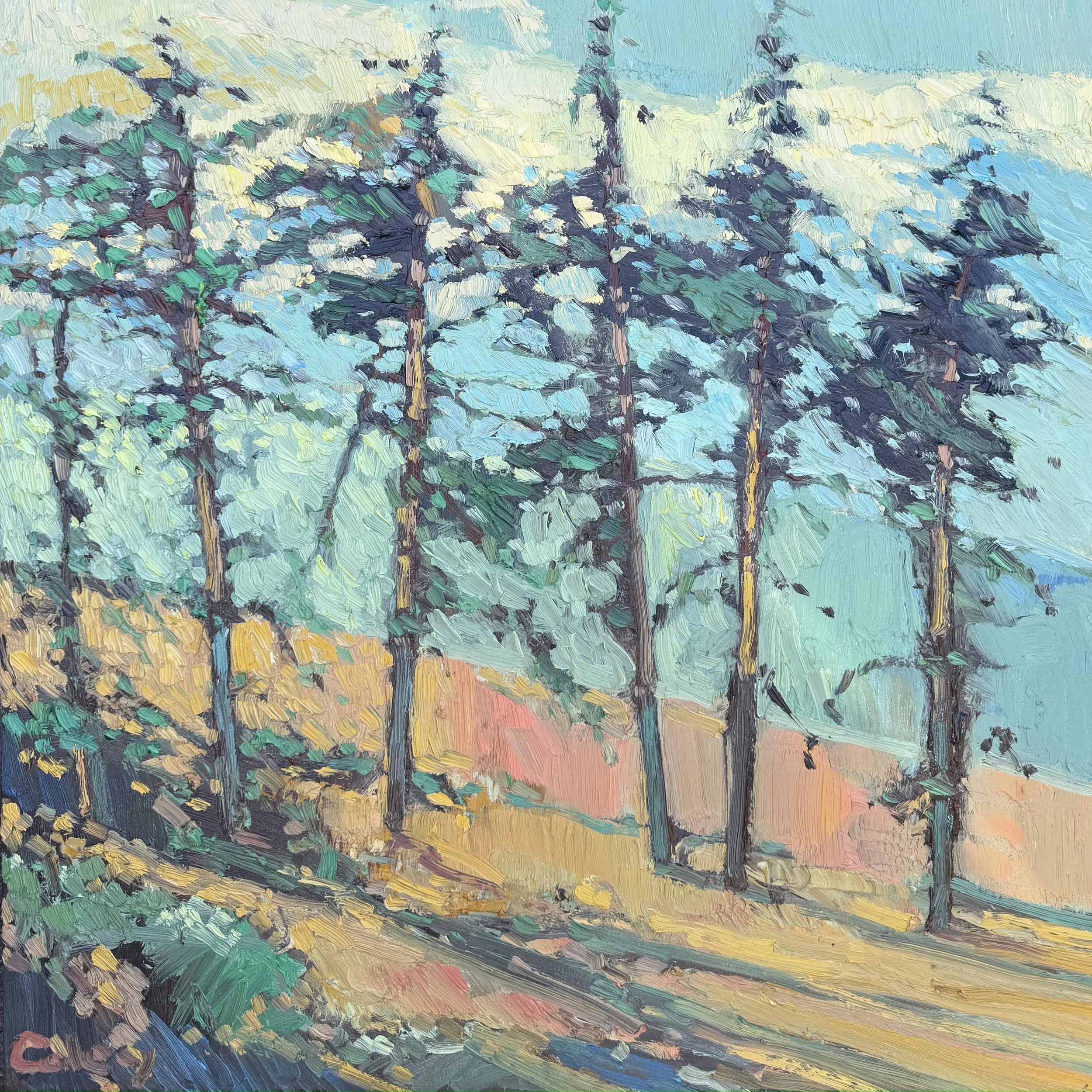 Ridgeline with Sugarpines #3, 36x36"