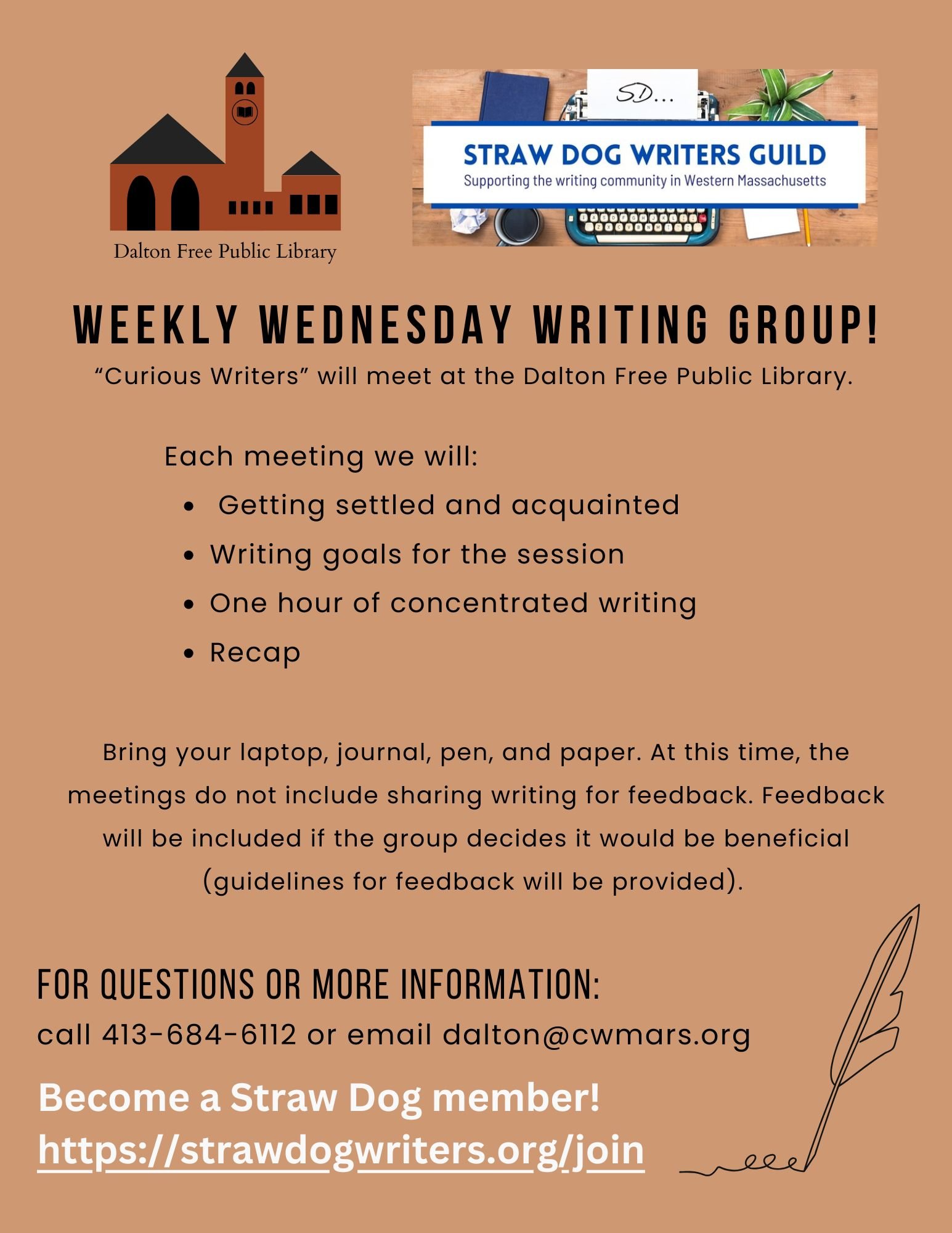 WEEKLY WEDNESDAY WRITING GROUP
