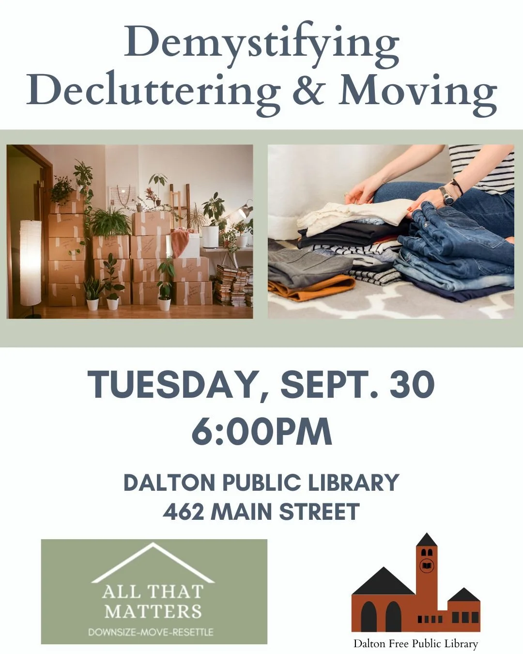 Demystifying Decluttering & Moving