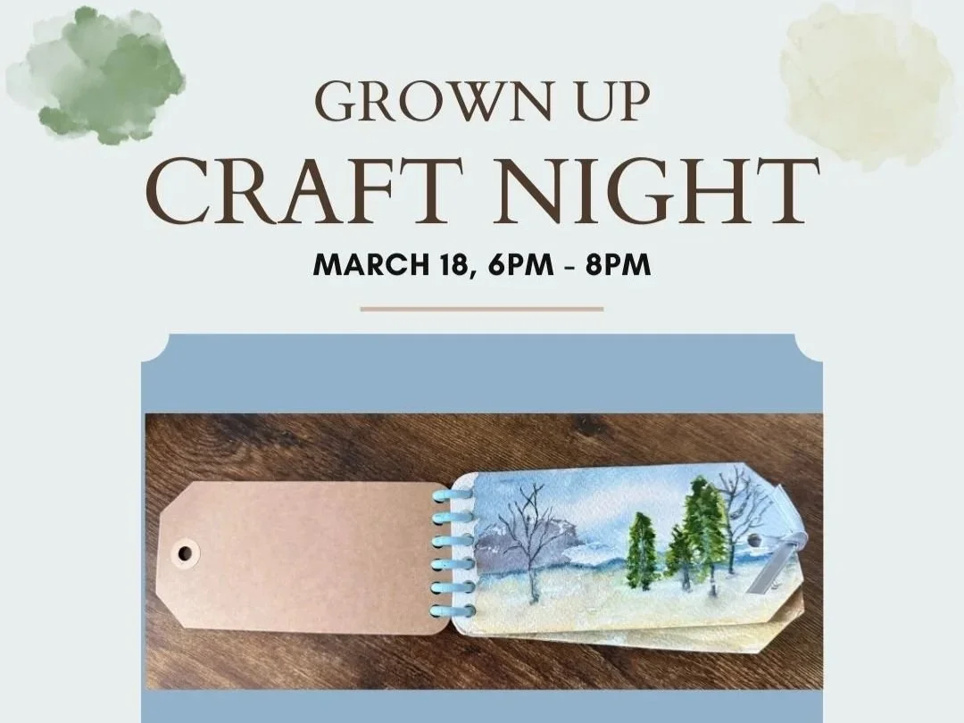 Grown Up Craft Night - Watercolor Tag Books