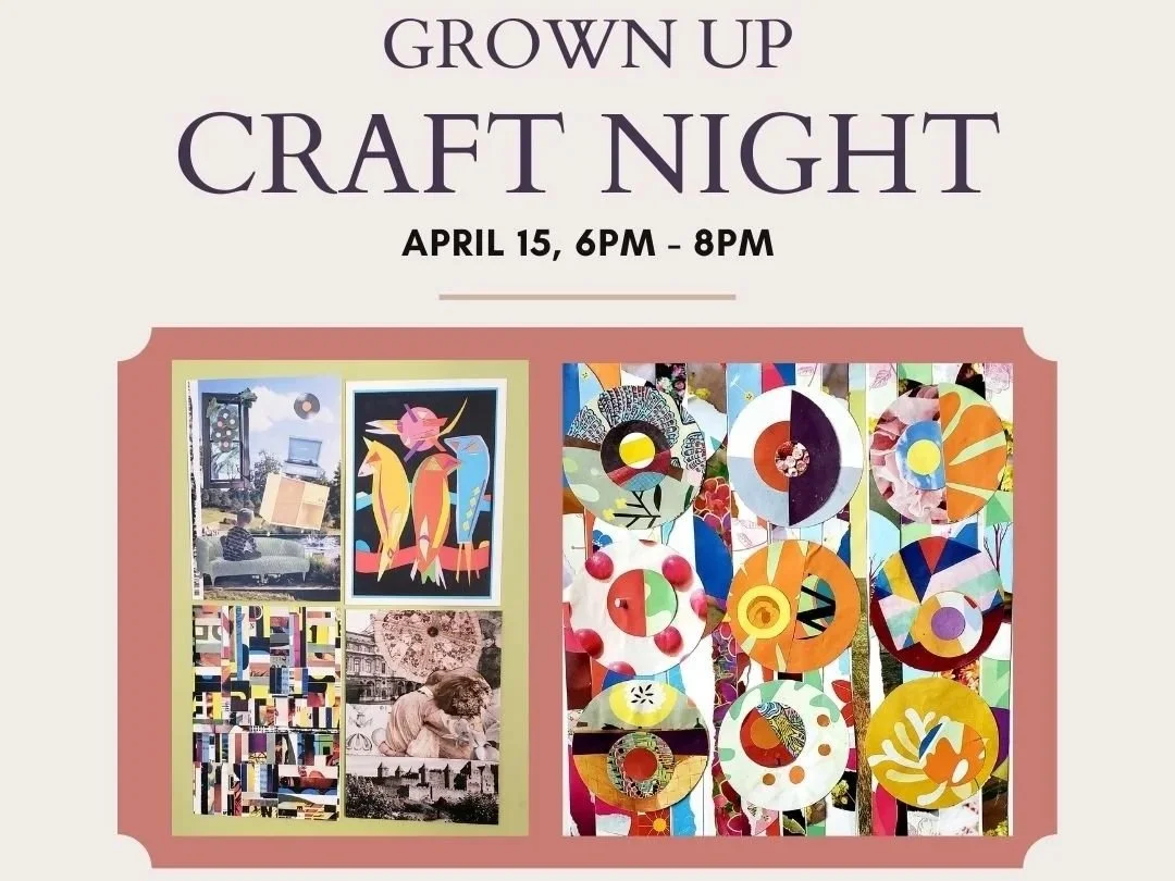 Grown Up Craft Night - Art Collages and Greeting Cards