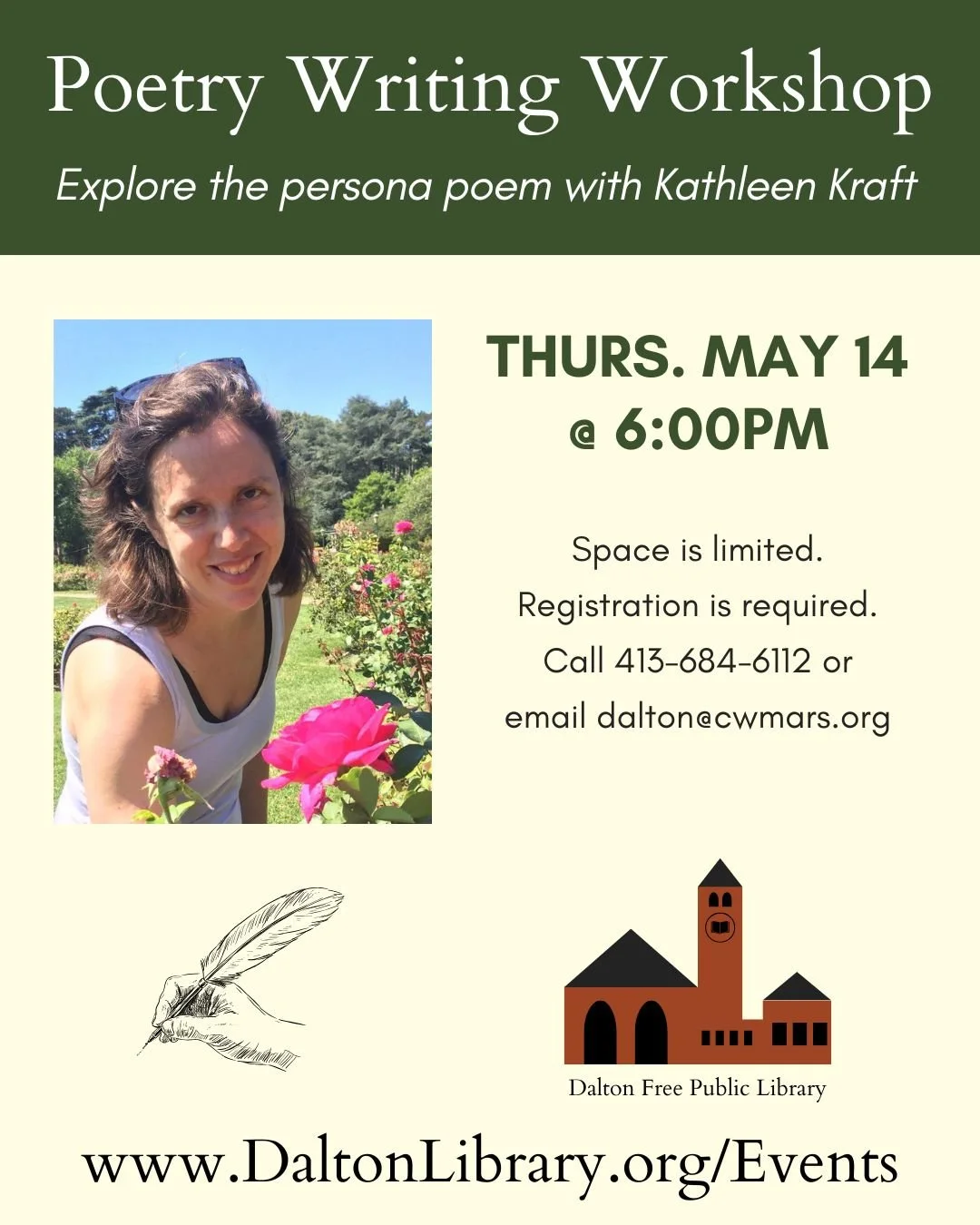 Poetry Writing Workshop with Kathleen Craft
