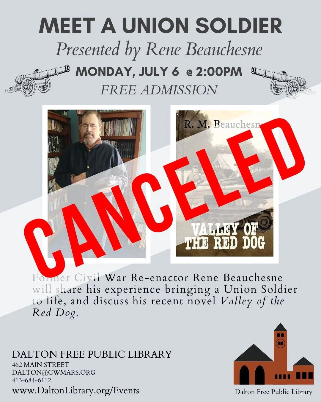 CANCELLED - Presentation: Meet a Union Soldier!