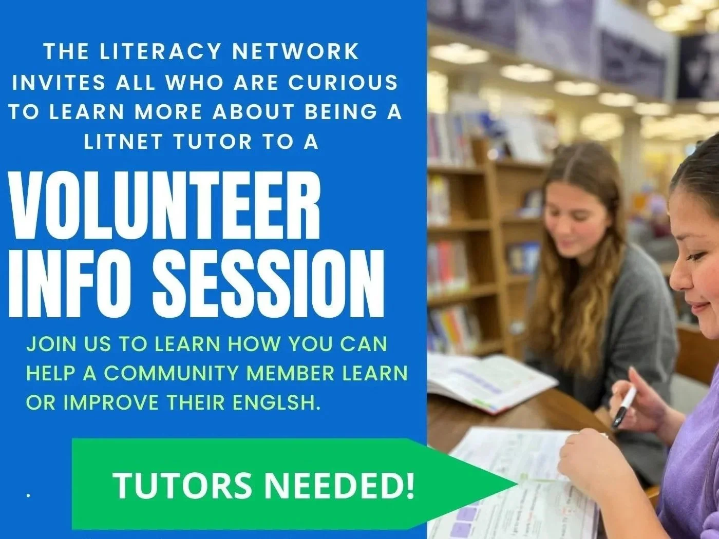 Literacy Network Volunteer Information Session