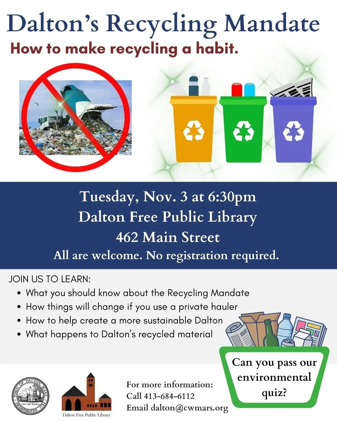 Presentation: Dalton’s Recycling Mandate - How to make recycling a habit.