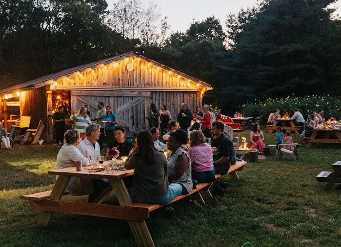 Dinner in the Dahlias &mdash; what a perfect evening. Reliving the beauty through the eyes of @jamieleighgphotography &mdash; thank you for capturing the magic