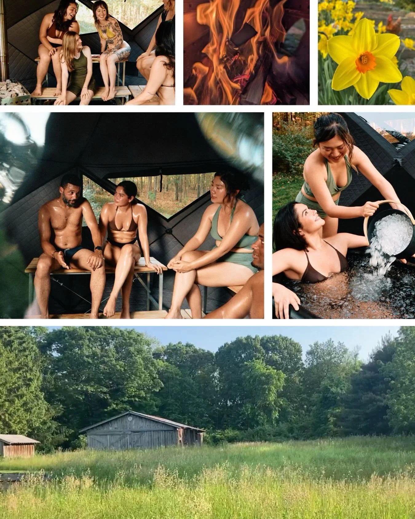 We are excited to partner with @steamcitysauna for our first ever Sauna Social @twomeadowfarm &mdash; 🔥 🧖&zwj;♀️ 🔥 
Join us on April 11th for a Nordic Sauna experience. A beautiful way to relax and unwind in a peaceful outdoor setting. The wood fi