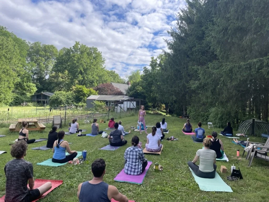 Yoga &amp; Flowers on the Farm