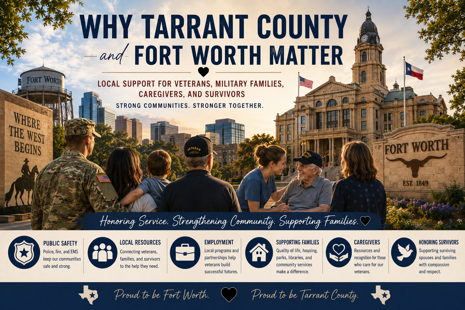 Why Tarrant County and Fort Worth Matter: Local Support for Veterans, Military Families, Caregivers, and Survivors