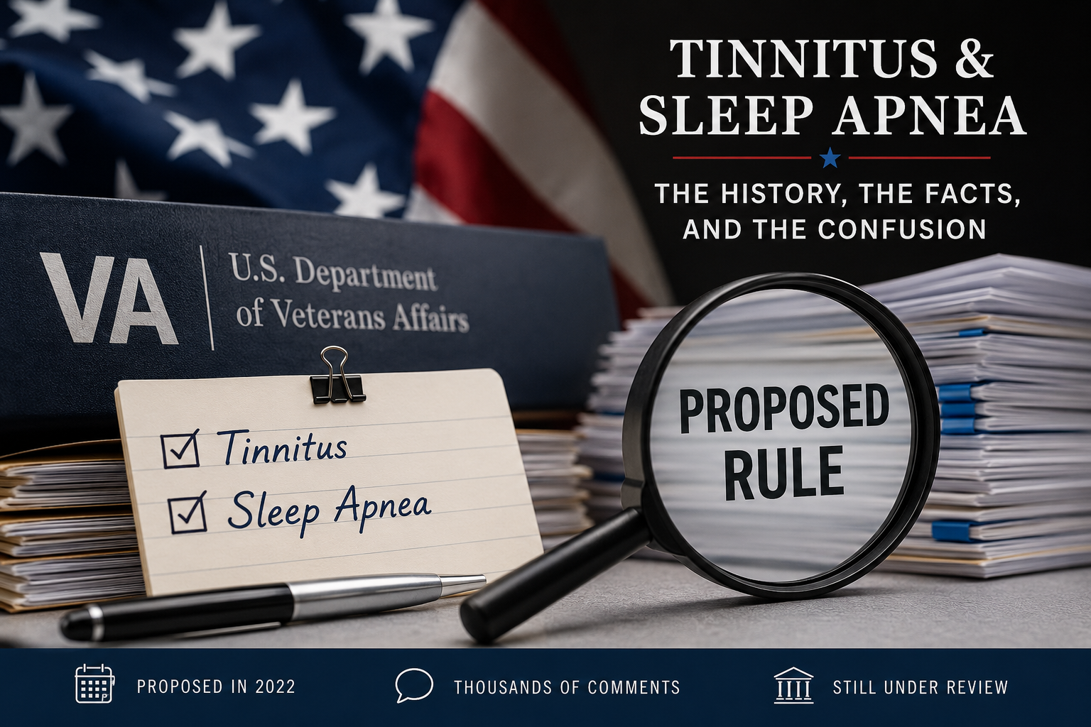 The History of VA's Tinnitus and Sleep Apnea Rating Proposals: Separating Fact from Rumor 