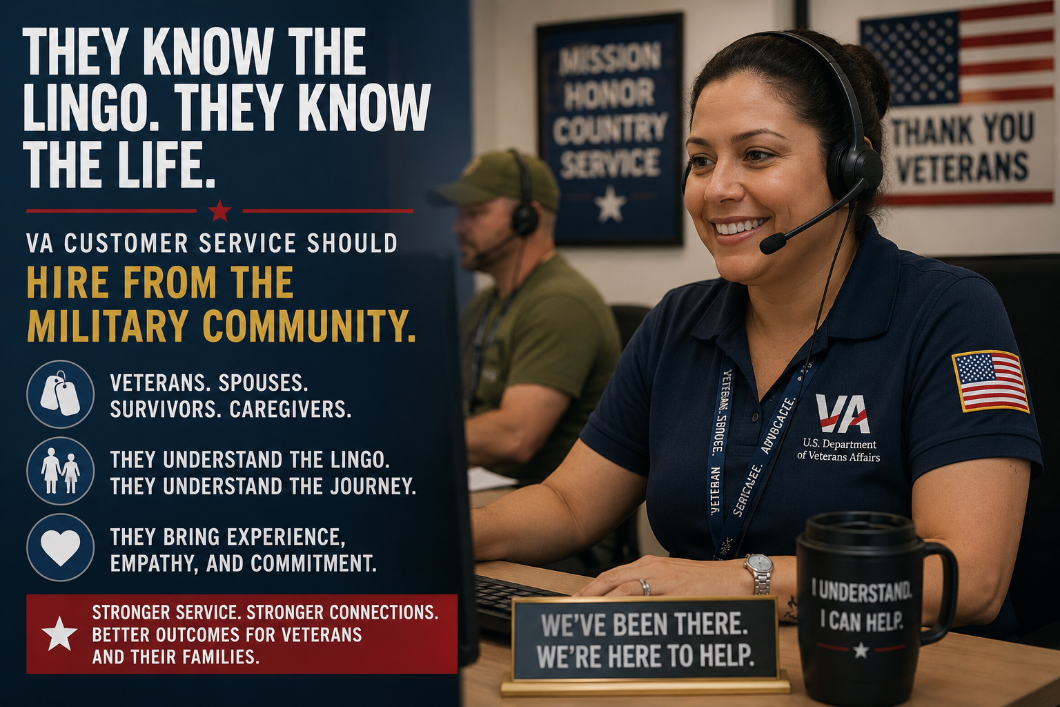 The VA's Best Customer Service Representatives May Already Be in the Military Community