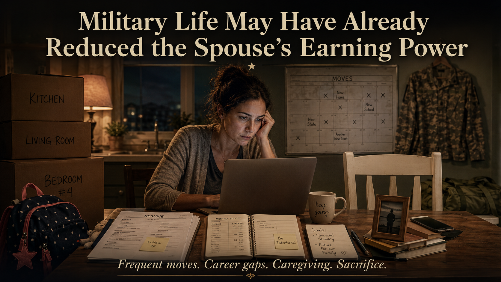 Military Life May Have Already Reduced the Spouse’s Earning Power