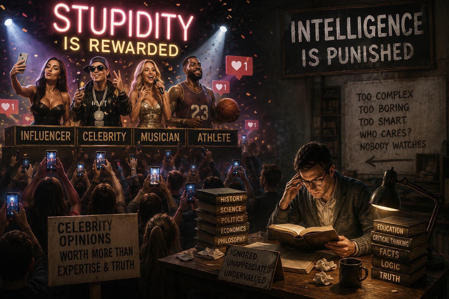 When Did We Start Rewarding Idiocy and Punishing Intelligence?