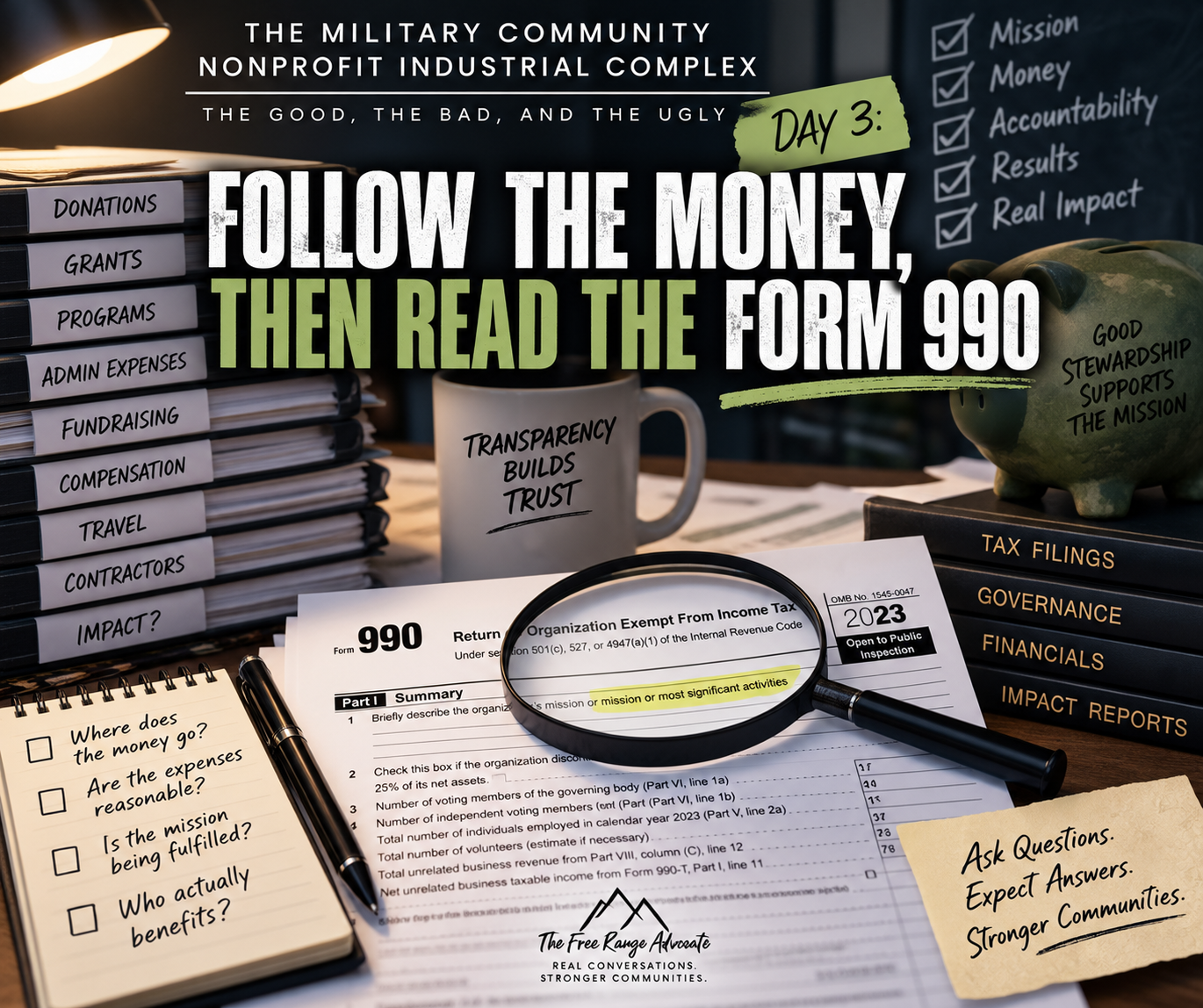 Follow the Money, Then Read the Form 990