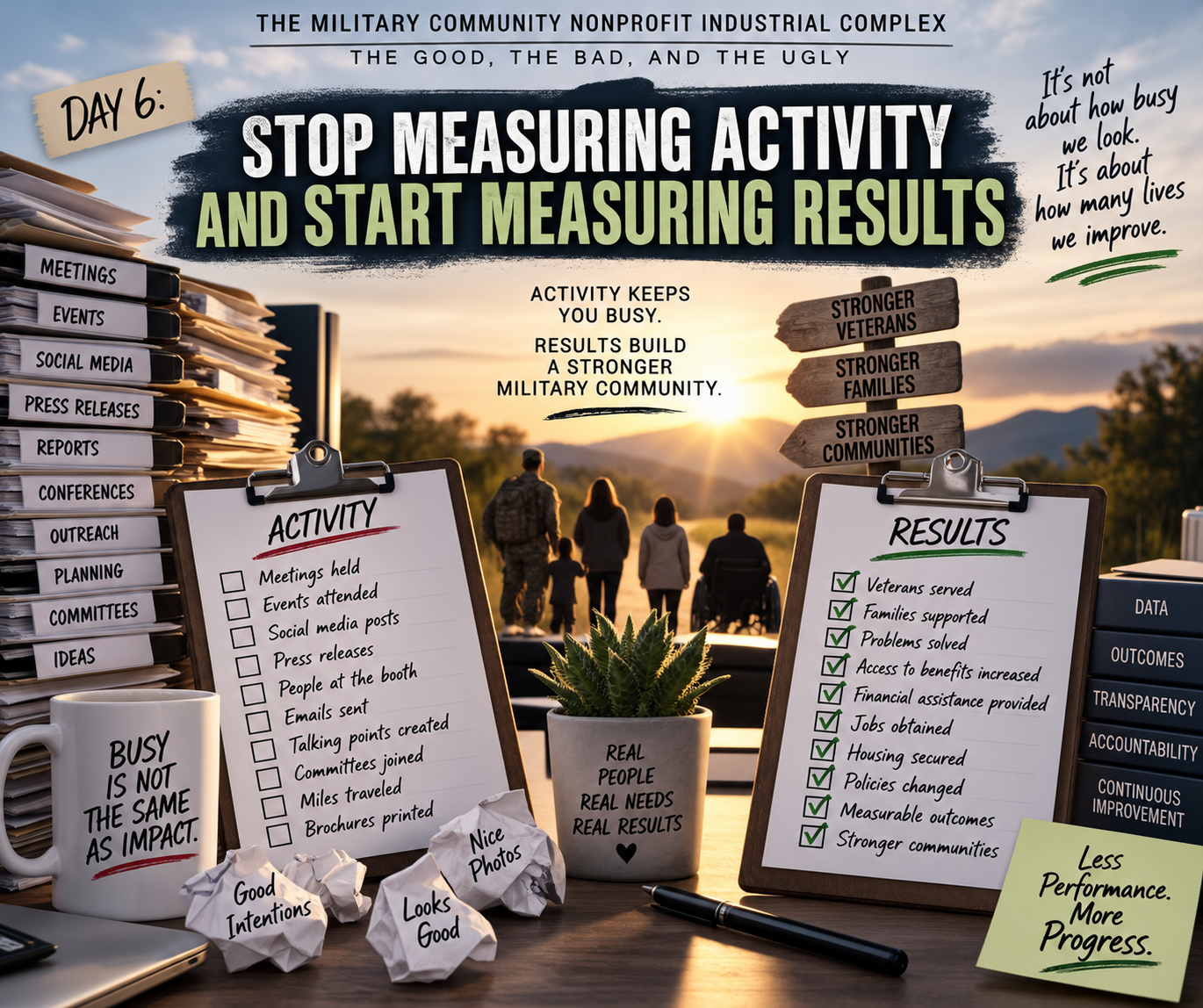 Stop Measuring Activity and Start Measuring Results