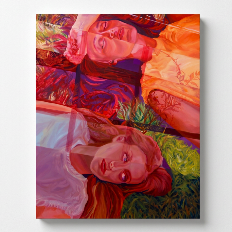 As I Lay, 2025, 60"x48", Oil on Canvas