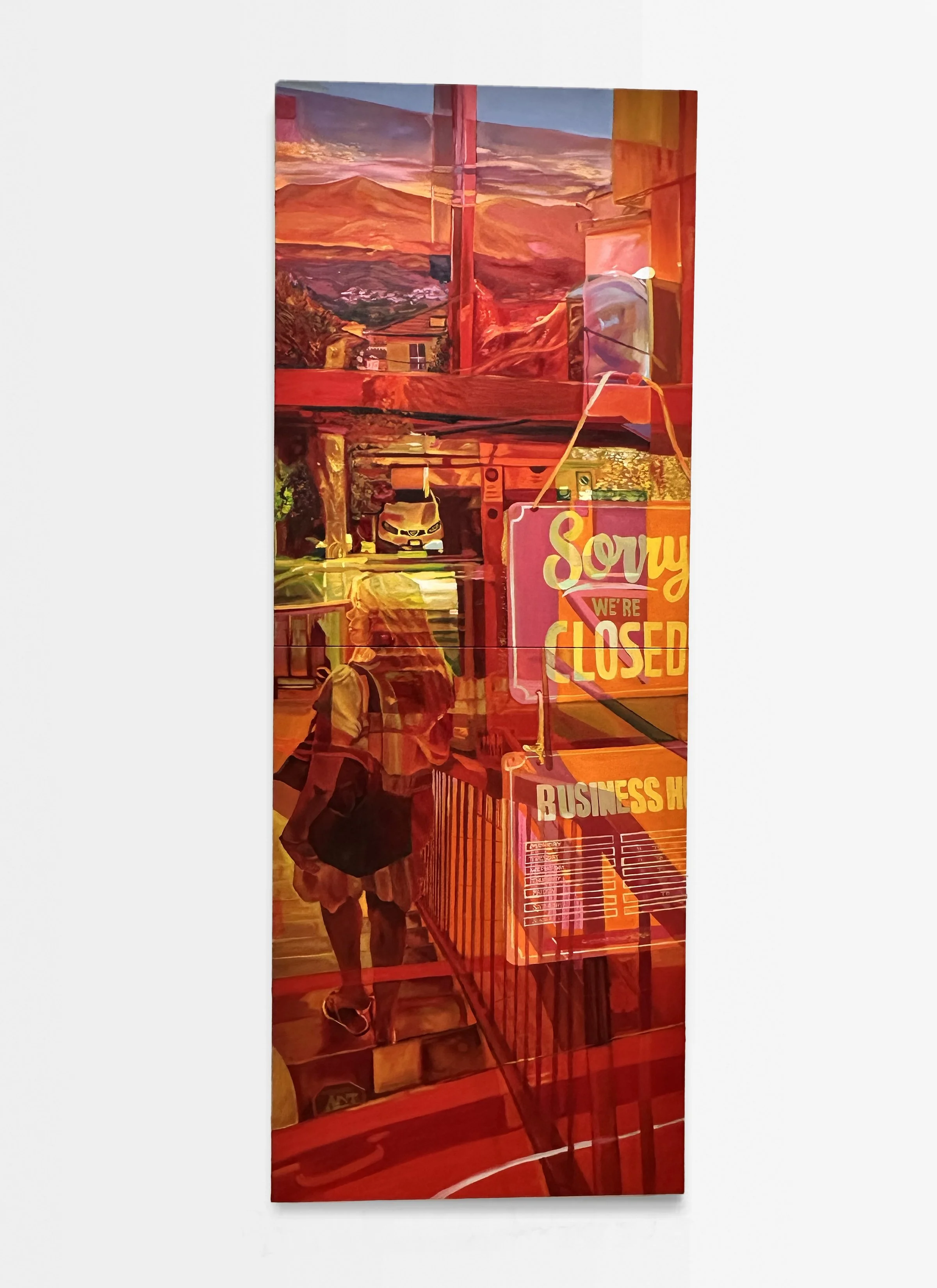 After Hours, 2025, 36"x96", Oil on Canvas