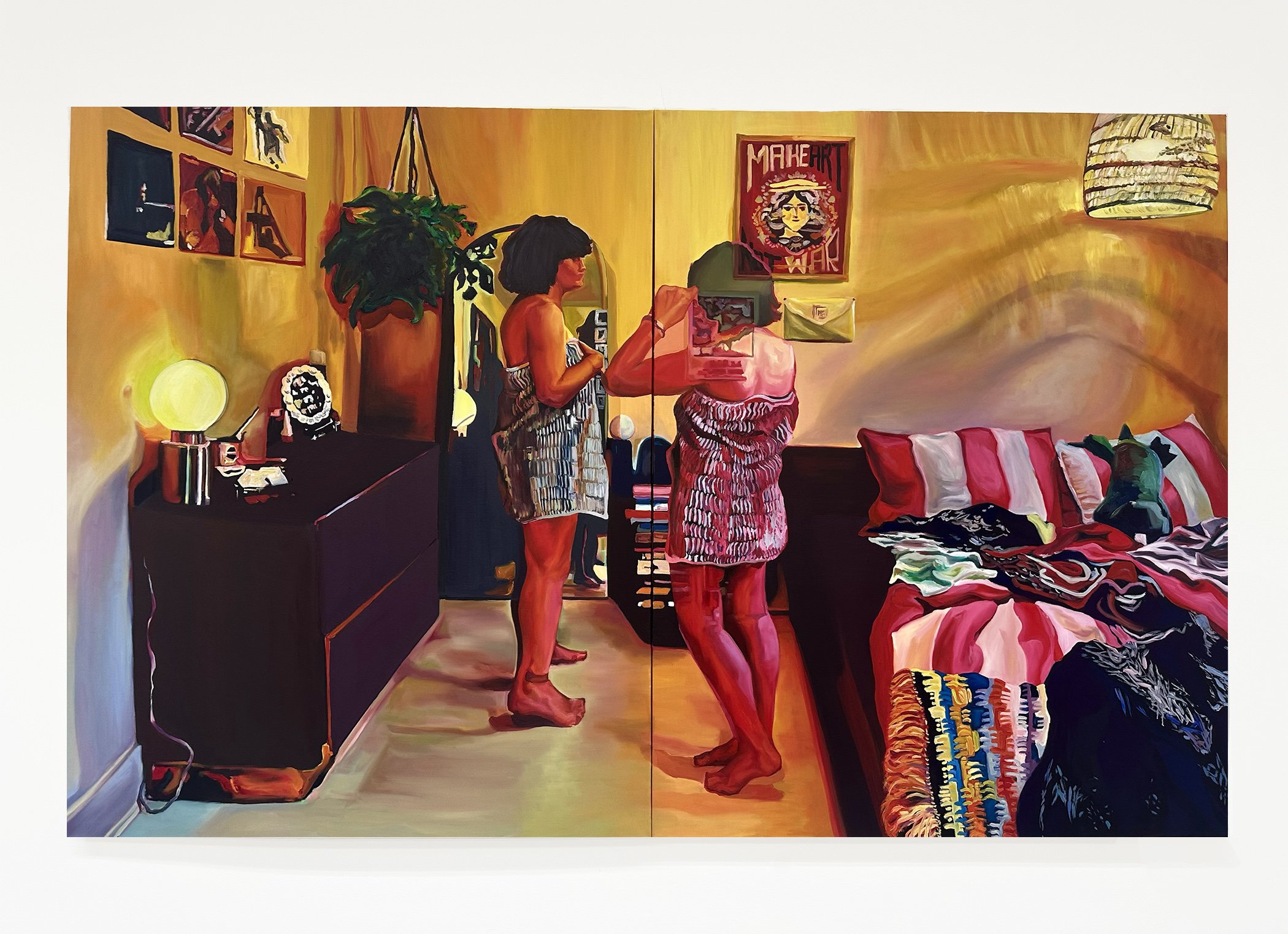 "Wait a Minute or Two", 2025, 60"x96", Oil on Canvas