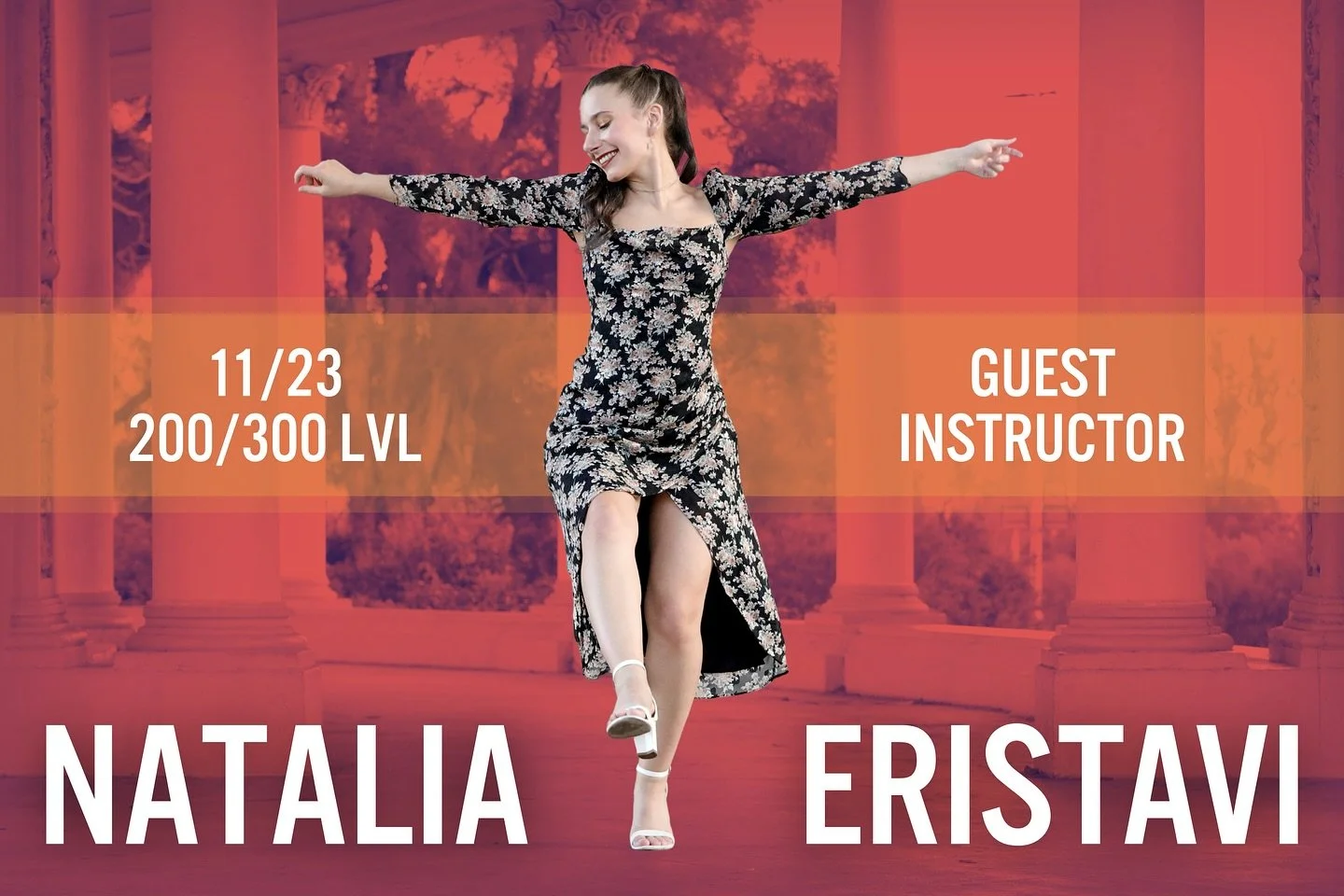 GUEST INSTRUCTOR ALERT 🚨

We&rsquo;re so happy to have our friend and incredible instructor @nataeristavi back teaching our 300 level Drop-In and class 2 of our Beginner Charleston Series TOMORROW 11/23! 

Grab your tickets at the door or online at 