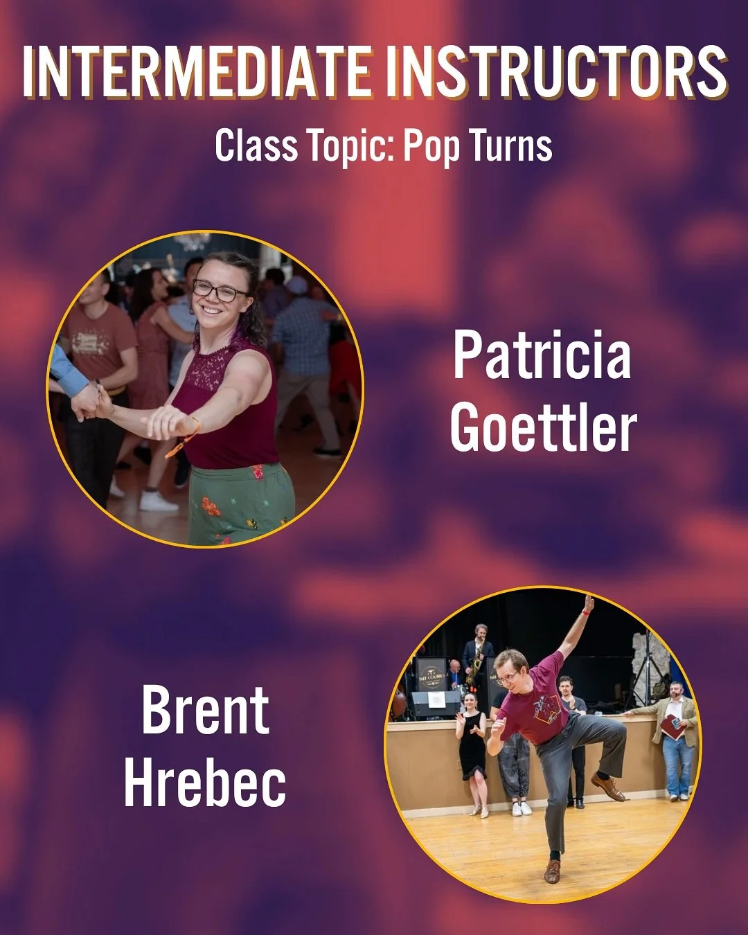 We&rsquo;ve got some exciting things planned for classes at our Year End Dance THIS SATURDAY, 12/6 🤩

Get ready to do some pop turns with Brent and Patricia in our Intermediate Lindy Hop class, or learn 6-count basics in our Beginner Lindy Hop Class