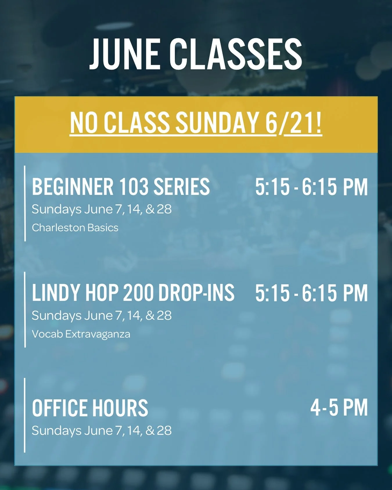June classes start TOMORROW! Will we see you there? 👀