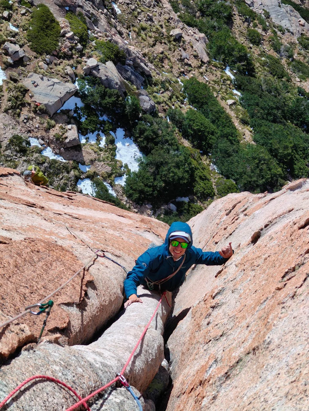 Climbing in Frey Aguja Cohete