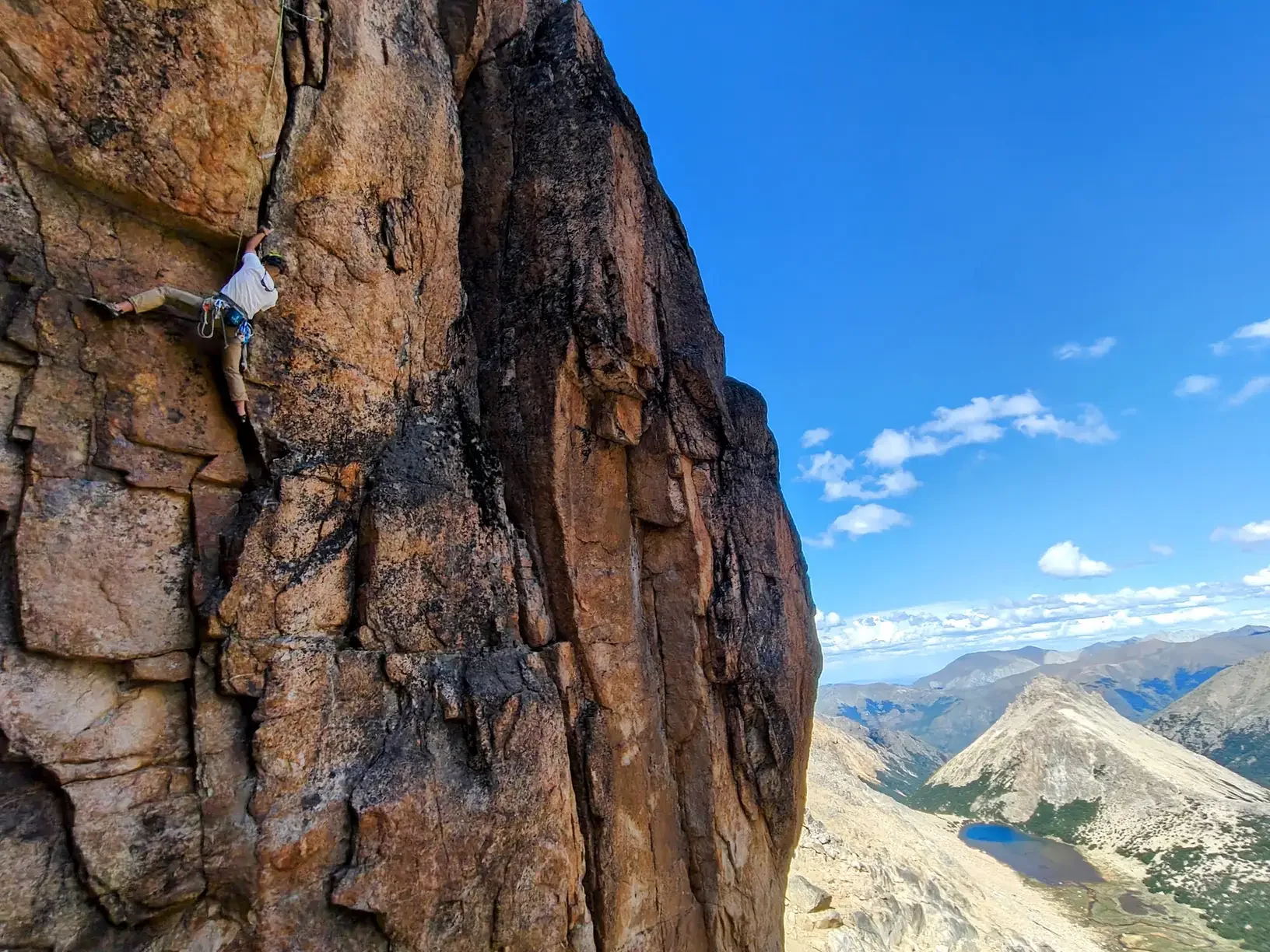 Opening a new climbing route in Frey