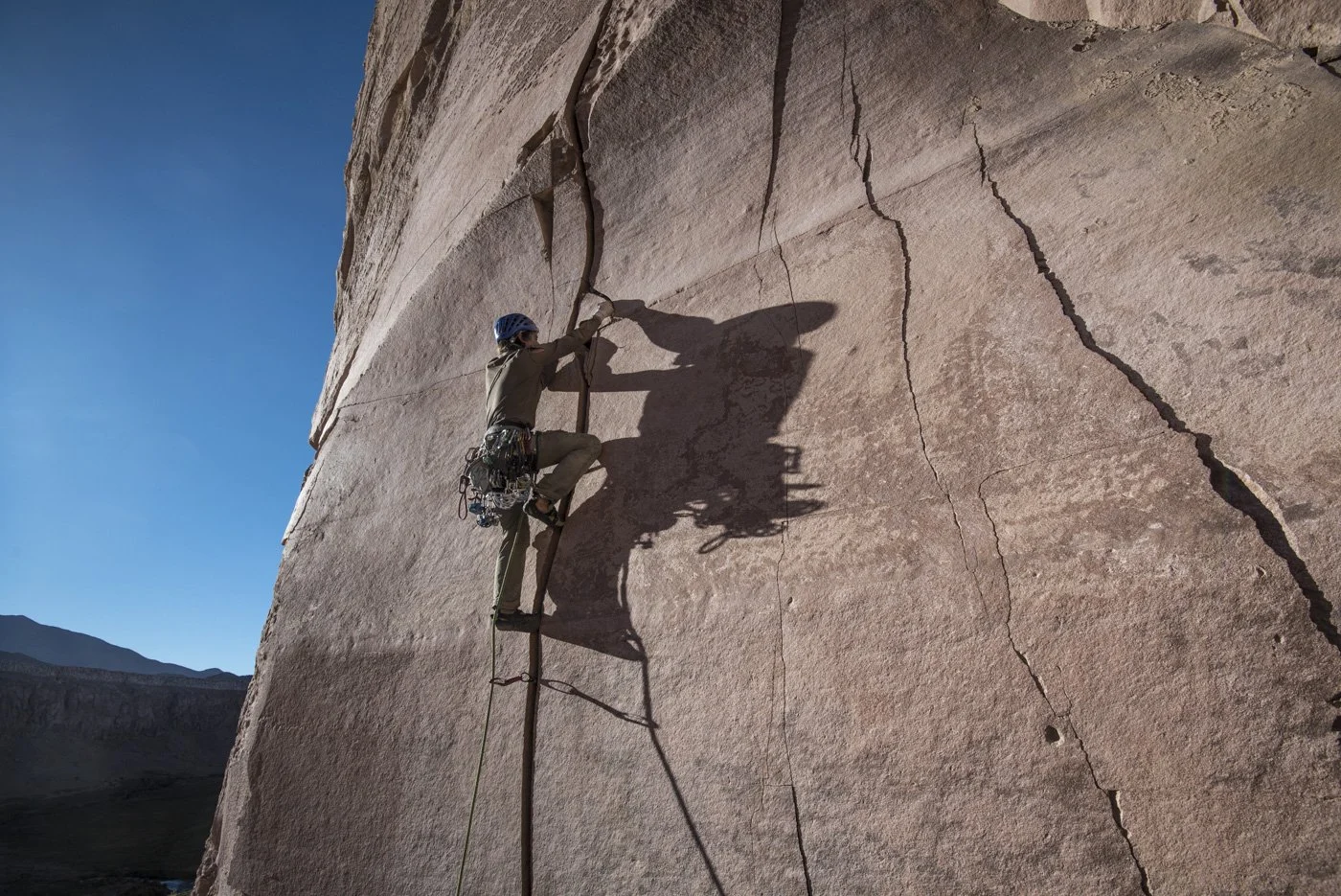 Crack climbing Patagonia