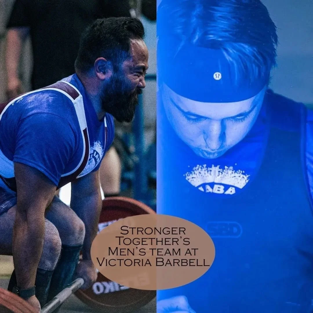 Not to be outdone by the Ladies, these gentlemen of Stronger Together also had a day at Victoria Barbell III.

@max_hill4 one of the first members of Stronger Together made his competitive debut. He unleashed his competitive fire and outperformed all