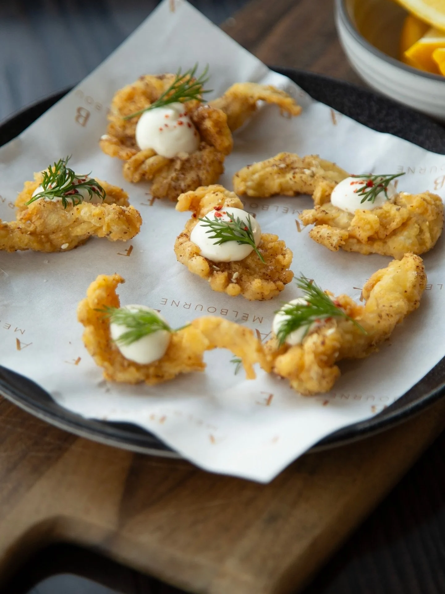 Calamari with a twist of wonder ✨ Our vegan calamari, crafted from golden oyster mushrooms, served with ouzo aioli, is pure magic on a plate. Crispy, delicate, and unforgettable, it&rsquo;s one of the many delights you&rsquo;ll find in our Function P