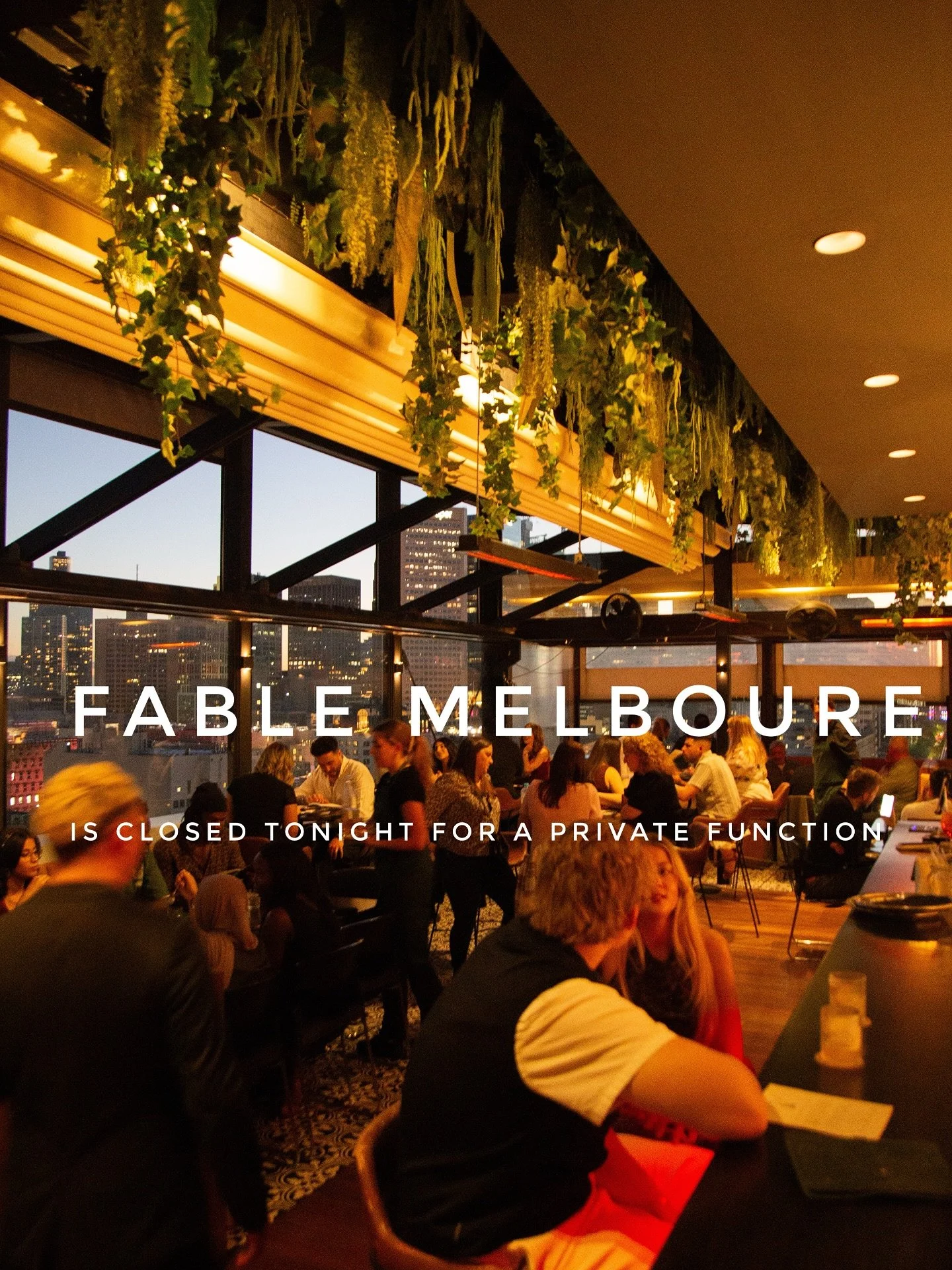 ✨ We’re closed tonight for a private function ✨
We’re so sorry for any inconvenience, but the rooftop will be reserved this evening.
Join us this Friday for the debut of Fable Noir,  our new live jazz experience under the city lights. A