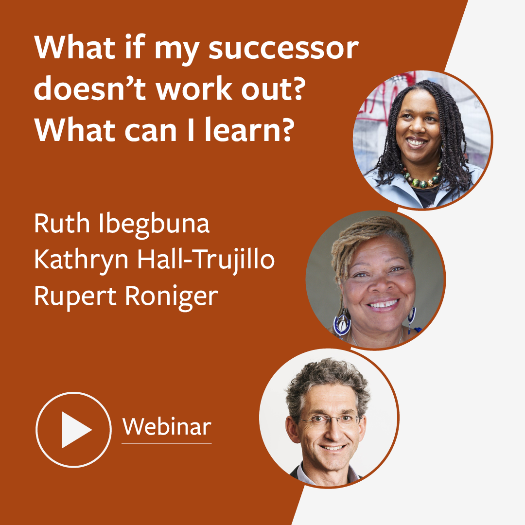 What if my successor doesn't work out? What can I learn?