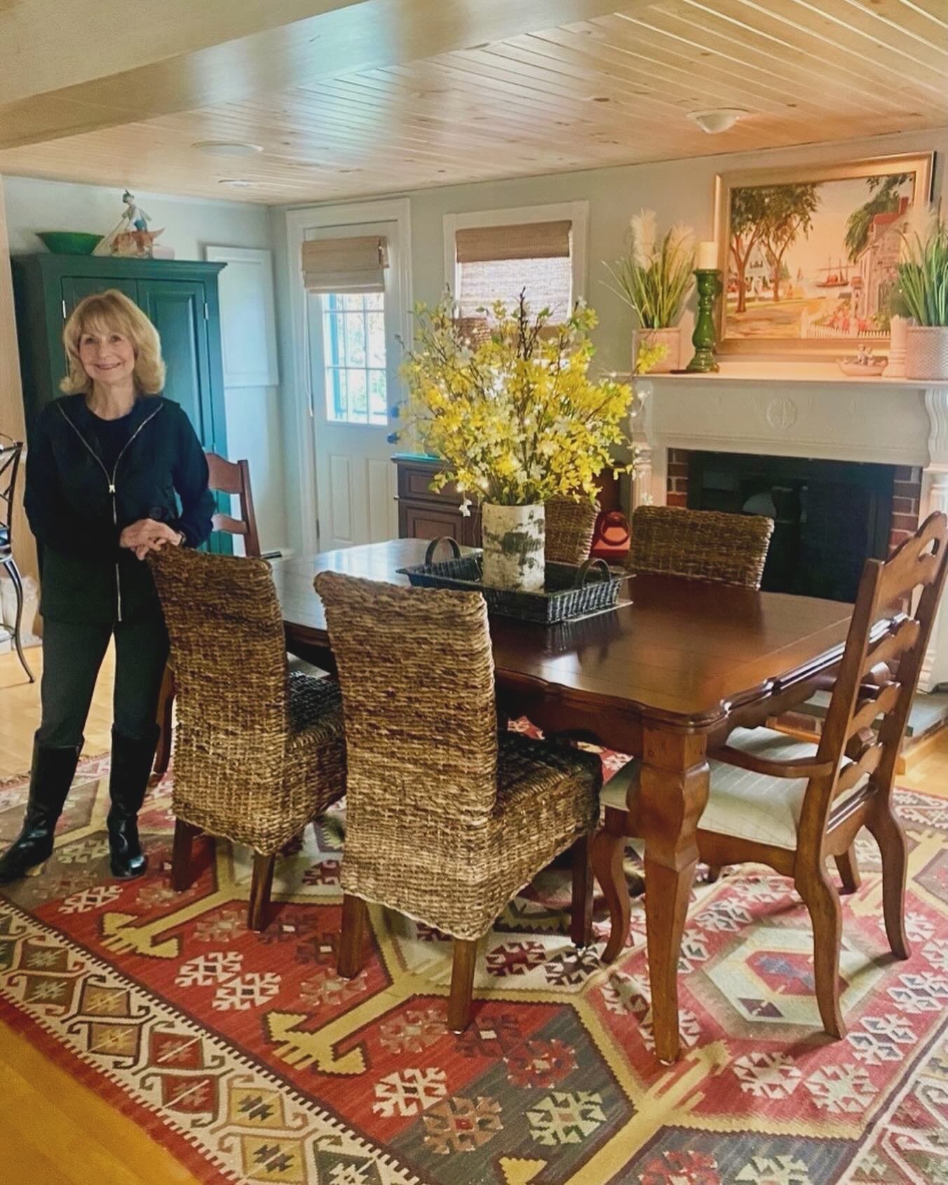 My cute Boss Mom in her kitchen at the lake. One of my most favorite places to be. Seriously, she moves things around so much I never know what decor I&rsquo;m going to walk into. Right now it looks very warm and inviting. She, is where I got my love