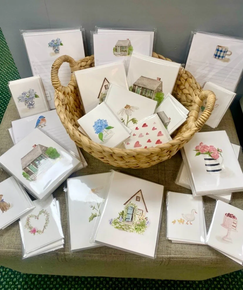 Pretty little cards, notes and paper from Emily Lex 💕 
#decorandmorewestwood #shoplocalma #gifts #giftideas #valentinesday