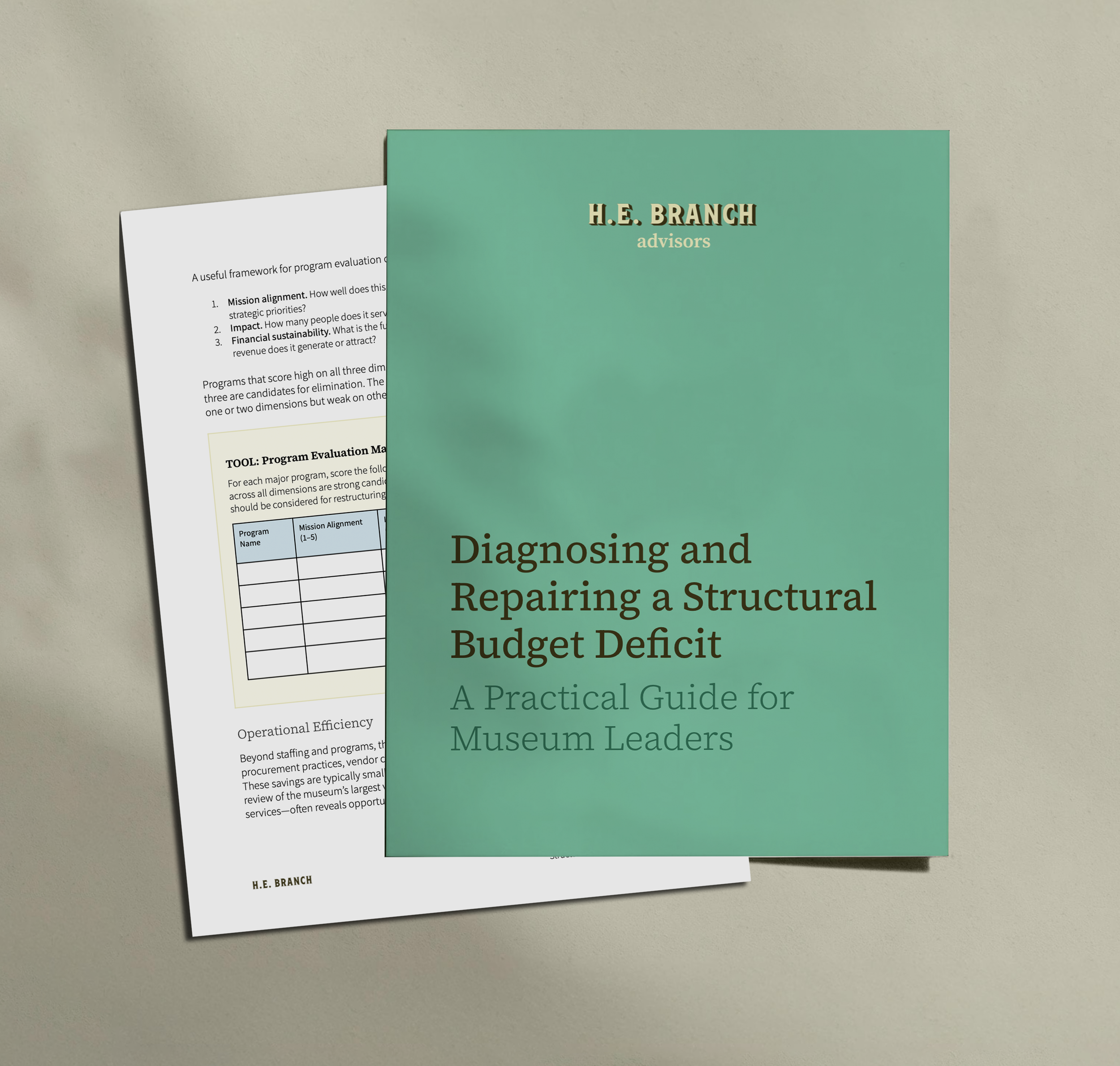 Diagnosing and Repairing a Structural Budget Deficit A Practical Guide for Museum Leaders