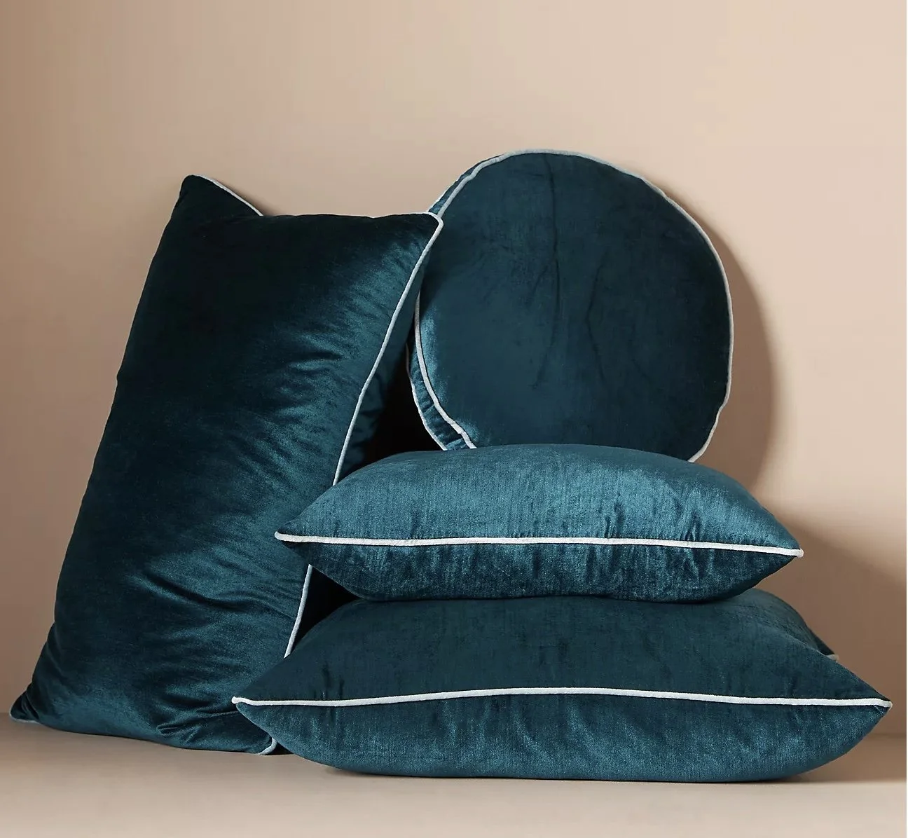 Anthropologie Teal Throw Pillows