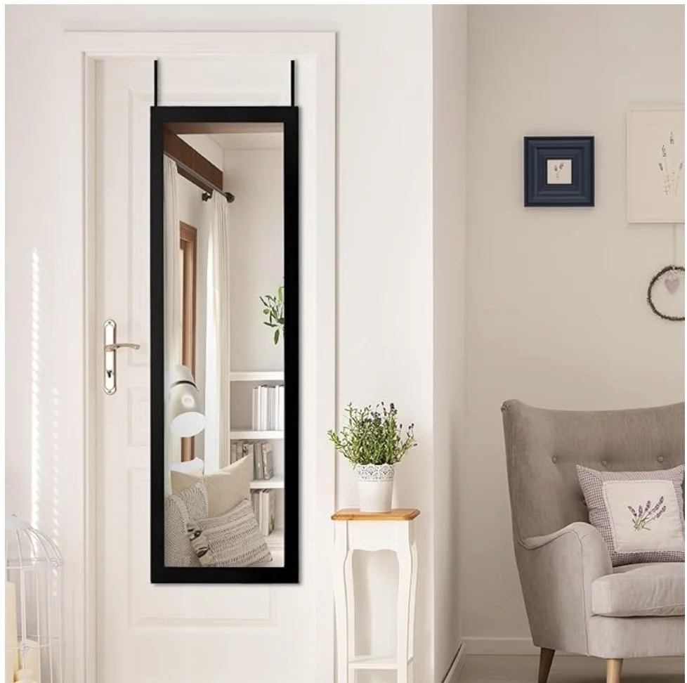 Over-the-door mirror