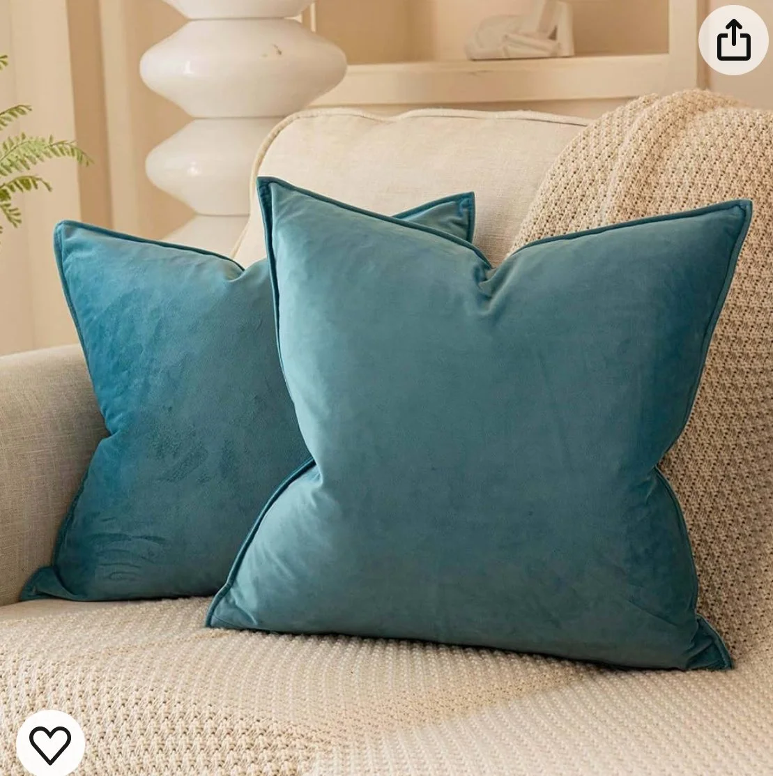 Velvet 28 x 28 pillow covers