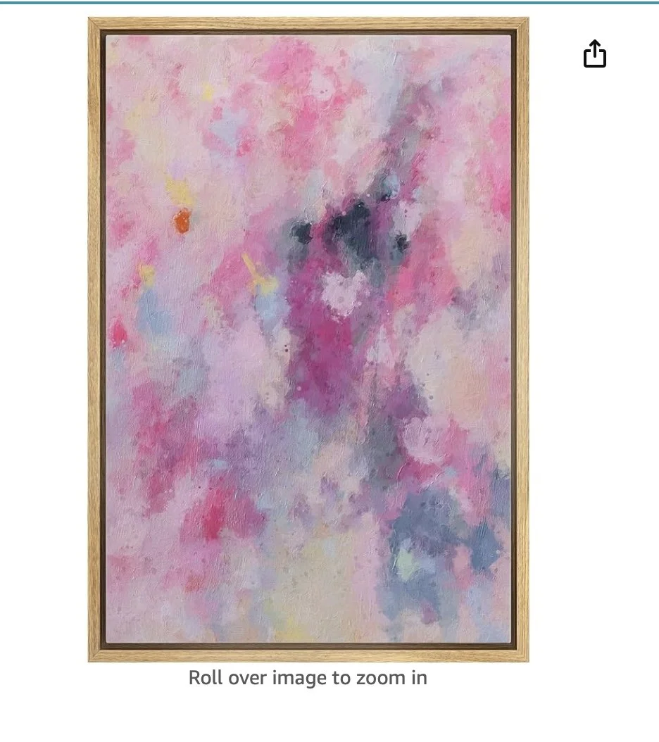 Framed canvas print wall art