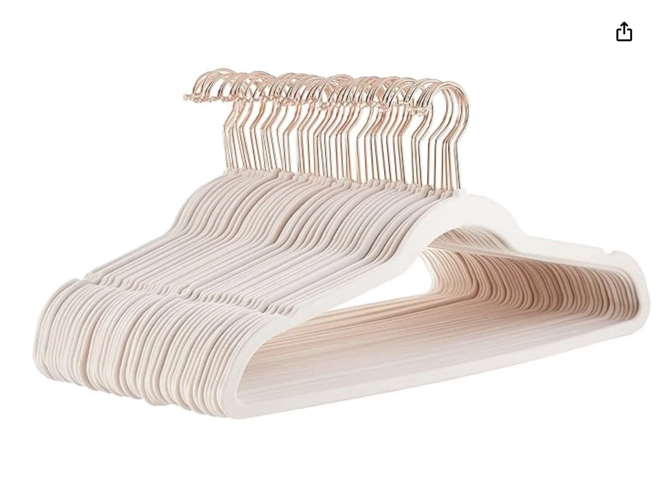 Slim Velvet hangers for dorm closet maximization