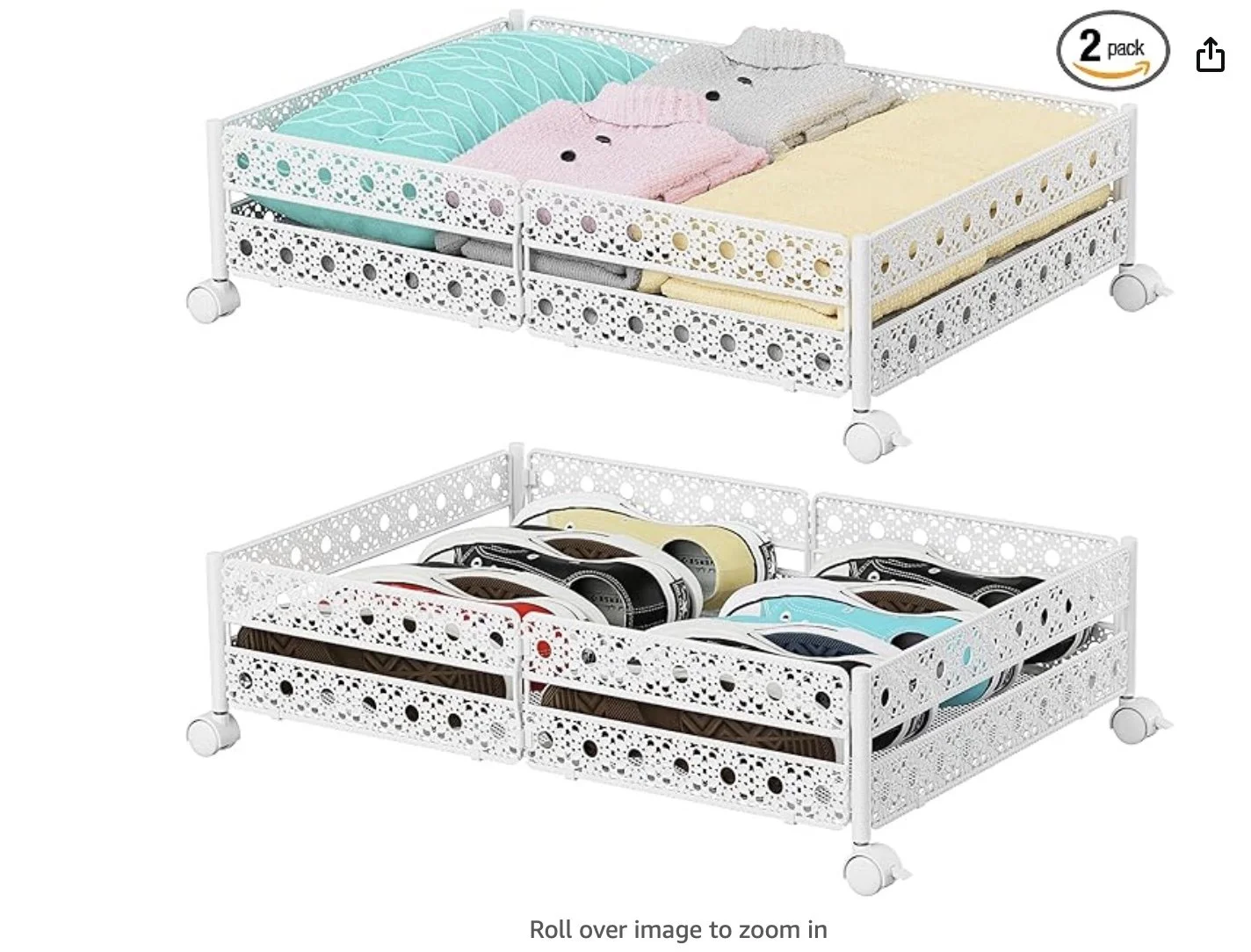 under futon under bed rolling storage
